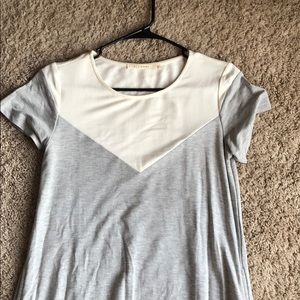 Gray tshirt shift dress